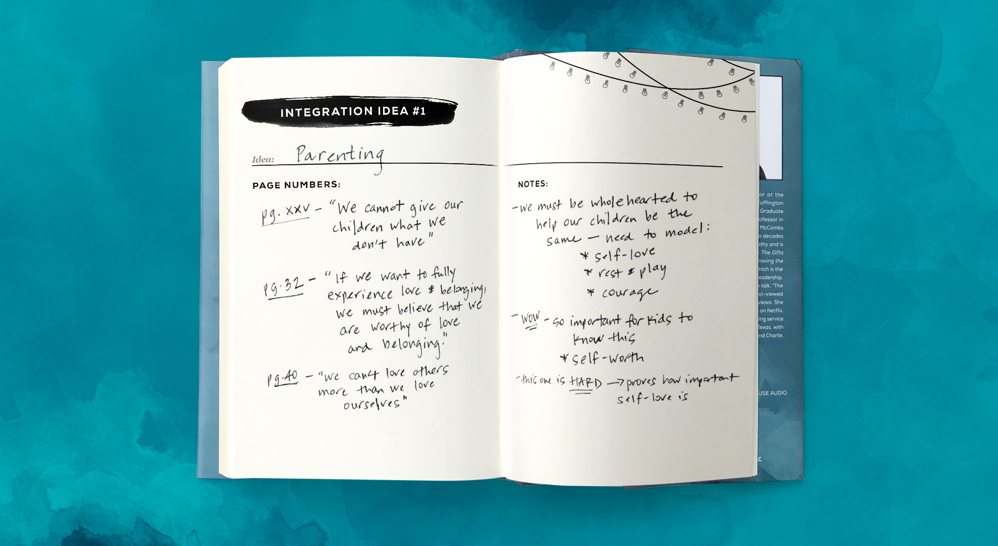 Integration Ideas - The Gifts of Imperfection by Brené Brown