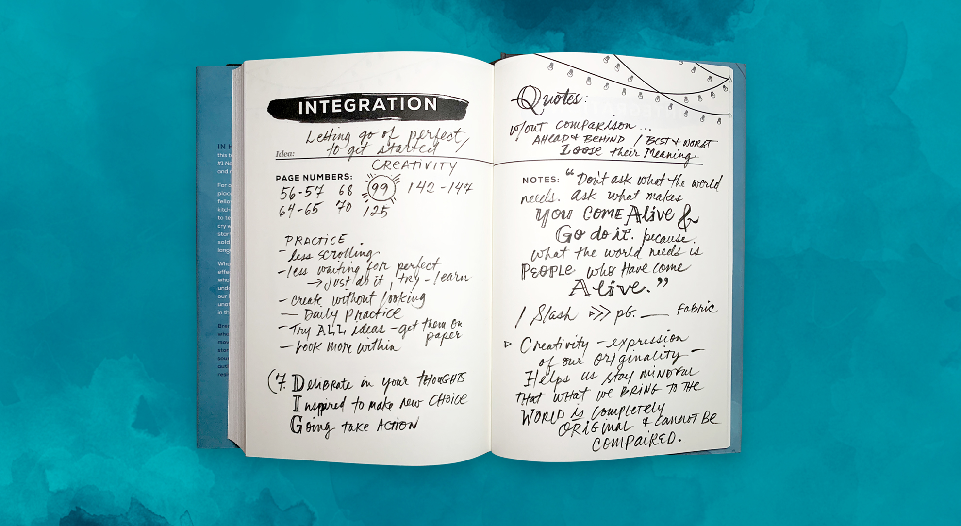 Integration Ideas - The Gifts of Imperfection by Brené Brown