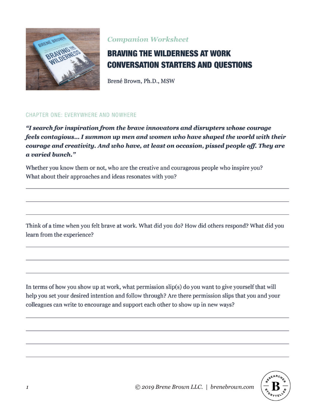 Braving the Wilderness at Work